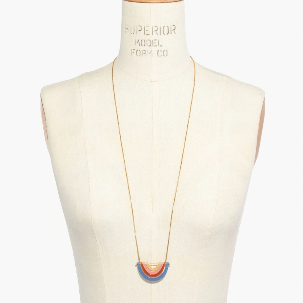 Madewell Modern Arc Pendant Necklace